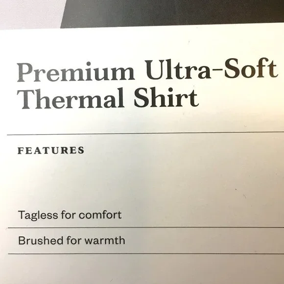 GOODFELLOW & CO Men's Tall Premium Long Sleeve Thermal Undershirt NEW IN BOX! - Picture 6 of 11